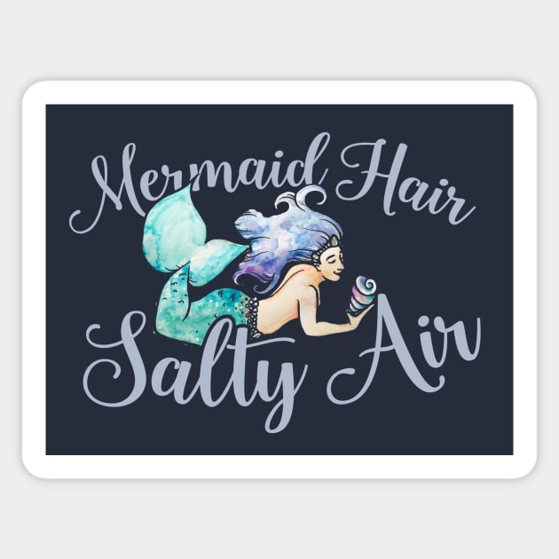 Mermaid Hair Salty Air Sticker by bubbsnugg